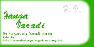 hanga varadi business card